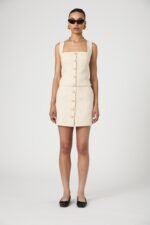 Structured Tweed Button Front Top - Image 4