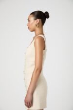 Structured Tweed Button Front Top - Image 5