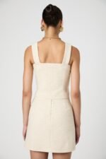 Structured Tweed Button Front Top - Image 6