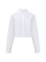Alissa Cotton Cropped Shirt - Image 5