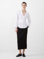 Isabelle Poplin Aysmmetric Shirt - Image 2