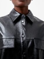 Emmet Vegan Leather Overshirt - Image 2