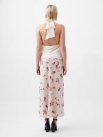 Ennis Satin Halter Neck Cowl Top - Image 5